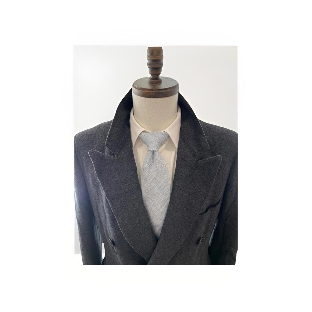 VTG WOOLF BROTHERS WOOL PRIVATE STOCK CHARCOAL OVERCOAT ~44R MADE IN USA VGC!